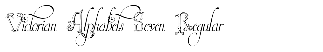 Victorian Alphabets Seven Regular